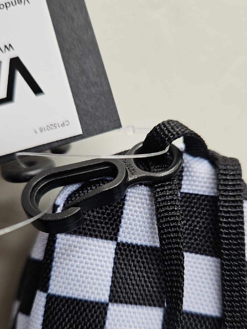 Vans Black & White Checker Mini Backpack Keycharm - Picture 9 of 16